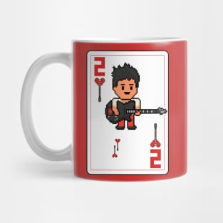 Pixelrockstars Two of Hearts Playing Card Mug